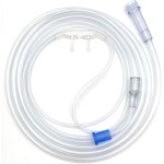 ResOne 14Ft Soft Adult Oxygen Nasal Cannula 1-Pack - Curved Prongs, Crush-Resistant Tubing - Nasal Tubes, Oxygen Concentrator Supplies - Soft Curved Nose Piece, Standard Size, Standard Flow 6 LPM