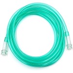 ResOne 14Ft Oxygen Supply Tubing, Crush Resistant, Standard Connectors for Nasal Cannulas - Green