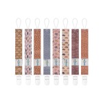 babygoal Baby Pacifier Clips 8 Pack, Pacifier Holder Clips Fits for Most Pacifier and Binkies-Neutral Color 8PB25