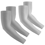 Rescoto 2 Pairs UV Protection Cooling Arm Sleeves Compression Sun Sleeves for Men Women Youth, Tattoo Cover Up, UPF 50