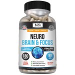 Kaya Naturals - Neuro Brain for Memory & Focus - Nootropic Energy Capsule - Nootropic Brain Support Supplement - Focus & Concentration & Learning Accuracy - Cognitive Function - 180 Count