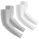 Rescoto 2 Pairs UV Protection Cooling Arm Sleeves Compression Sun Sleeves for Men Women Youth, Tattoo Cover Up, UPF 50