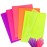 Larcenciel Fluorescent Tissue Paper Gift Wrap - 50 Sheets for Gift Bags, Packaging, Crafts - Multicolor Neon Art for Birthday, Wedding, Holiday, Christmas, Fall Harvest Party Decor - 20x14in