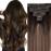 Pobokix Balayage Clip in Hair Extensions Real Human Hair Straight Highlight Human Hair Clip ins for Women, Natural Soft Remy Human Hair, 8Pcs 120g, 18inch 2/6/2 Balayage Dark Brown to Chestnut Brown