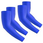 Rescoto 2 Pairs UV Protection Cooling Arm Sleeves Compression Sun Sleeves for Men Women Youth, Tattoo Cover Up, UPF 50