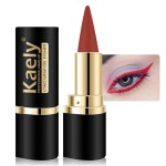evpct 1Pcs Red Gel Eyeliner Pencil Eye Black Face Paint Stick Makeup Set Waterproof Matte Cream Crayon Eyeliner Pencil Set Cat Eye Liners Eyeshadow Guide delineador de ojos contra el agua