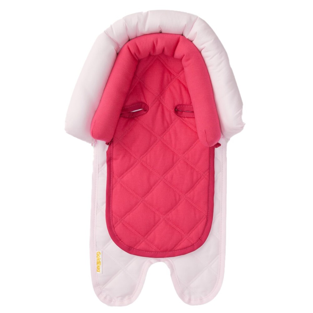 Travel Bug GoldBug Baby & Toddler 2-in-1 Car Seat Head Support - Pink