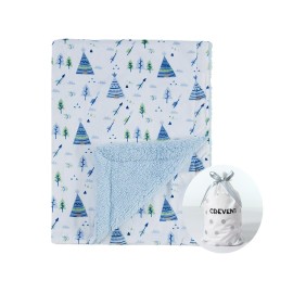 CREVENT 30\'\'X40\'\' Cute Cozy Fluffy Warm Baby Blanket for Girls Boys Infants Toddlers\' Bedding/Crib/Cot/Stroller, Baby Shower Birthday Newborn\'s Gift - Christmas Tree