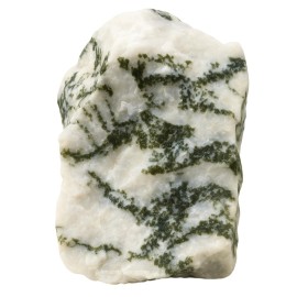 Amazing Gemstone Tree Agate Raw Crystals and Healing Stones, Natural Rocks for Tumbling and DIY Raw Stones and Crystals (1 Piece)