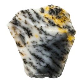 Amazing Gemstone Dendrite Opal Raw Crystals and Healing Stones, Natural Rocks For Tumbling - DIY Raw Stones And Crystals (1 Piece)