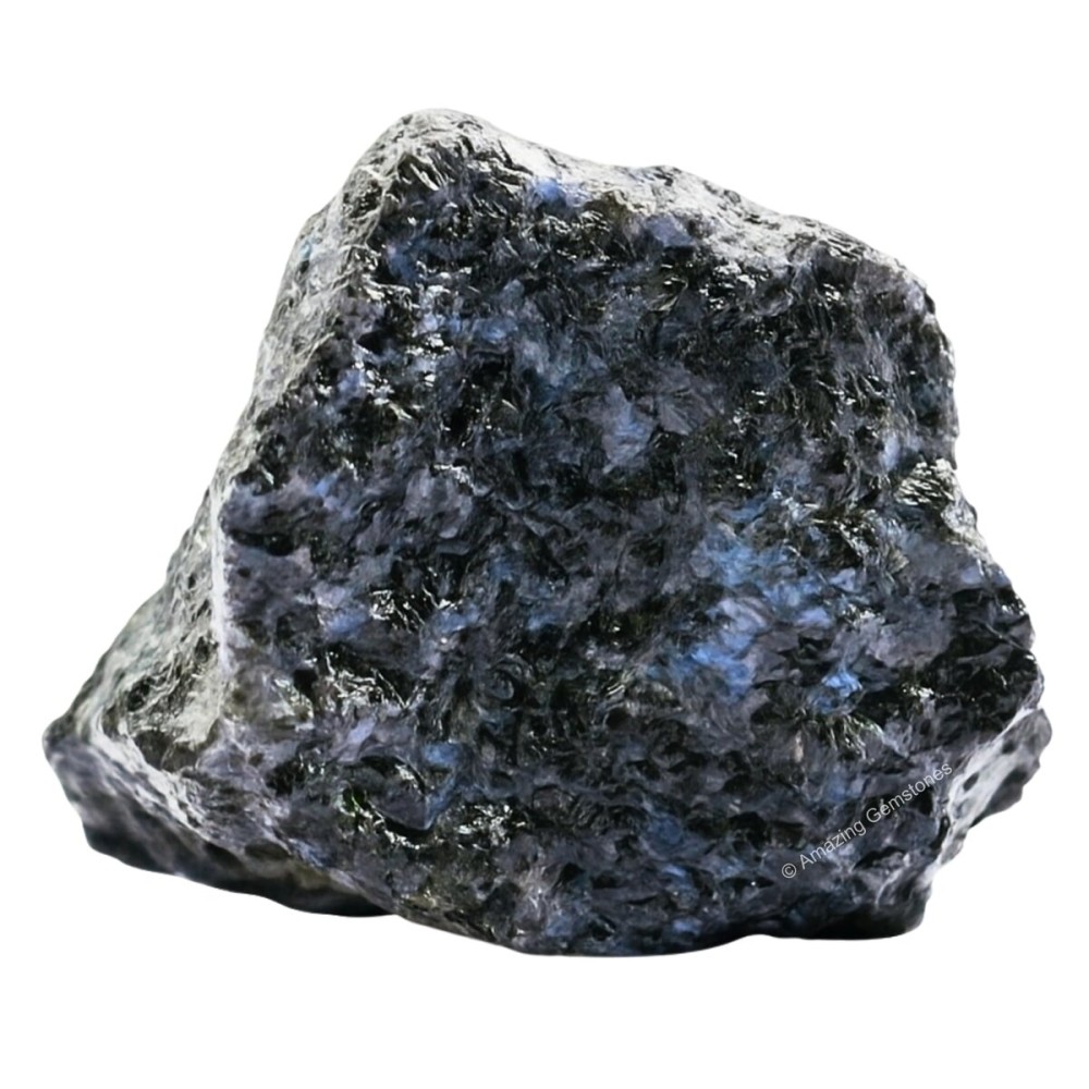 Amazing Gemstone Indigo Gabbro Raw Crystals and Healing Stones, Natural Rocks For Tumbling - DIY Raw Stones And Crystals (1 Piece)