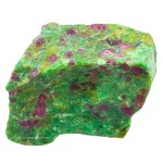 Amazing Gemstone Ruby Fuchsite Raw Crystals and Healing Stones, Natural Rocks For Tumbling - DIY Raw Stones And Crystals (1 Piece)