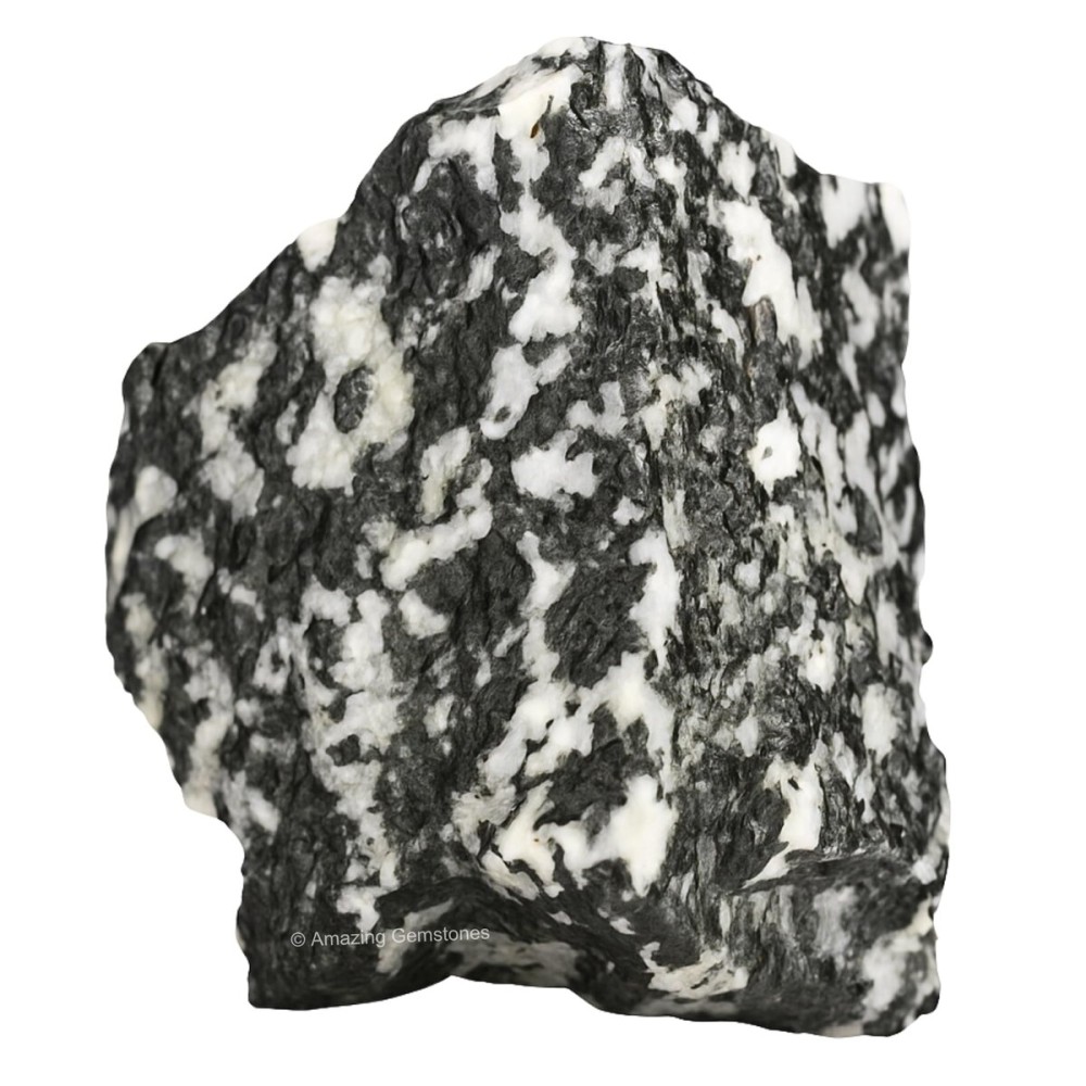 Amazing Gemstone Black & White Tourmaline Raw Crystals and Healing Stones, Natural Rocks for Tumbling and DIY Raw Stones and Crystals (1 Piece)