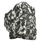 Amazing Gemstone Black & White Tourmaline Raw Crystals and Healing Stones, Natural Rocks for Tumbling and DIY Raw Stones and Crystals (1 Piece)