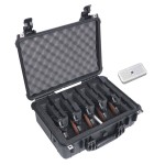 Case Club 5 Pistol & 23 Magazine Compact Hard Case - Waterproof Travel Case Includes Silica Gel Dessicant to Help Remove Moisture