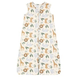 DaysU Sleep Sack 12-18 Months Stretchy, Unisex Wearable Blanket 2-Way Zipper TOG 0.5, Breathable Lightweight Sleeping Bag 1 Pack, Jungle, Large