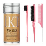 Shiyalan Hair Wax Stick, Wax Stick for Hair, Slick for Non-greasy Styling Pomade, Edge Comb, 4 Pcs3.2 Oz