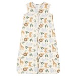 DaysU Baby Sleep Sack 6-12 Months Stretchy, Unisex Wearable Blanket 2-Way Zipper TOG 0.5, Breathable Lightweight Baby Sleeping Bag 1 Pack, Jungle, Medium