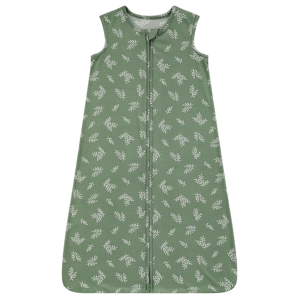 DaysU Baby Sleep Sack 0-6 Months Stretchy Wearable Blanket 2-Way Zipper TOG 0.5 Breathable Lightweight Sleeping Bag Leaf Small