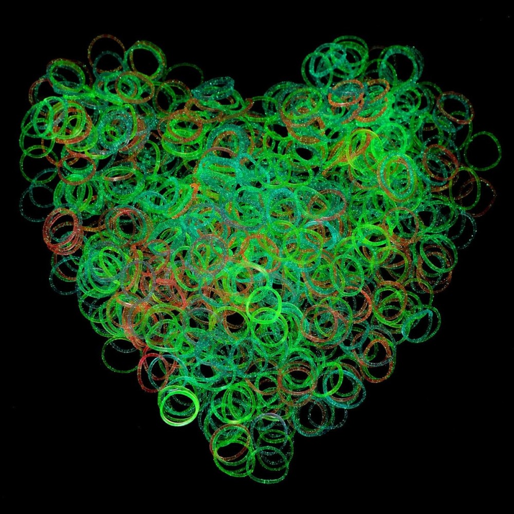 Hicarer 1000 Mini Rubber Bands Soft Elastic Bands for Hair Braids(1.5 cm,Cute Color)