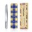 Expert Slant Tip Tweezers with Leather Case, GlamTweeler Sharp & Precision Stainless Steel Tweezer for Eyebrows, Facial Hair and Fine Hairs Removal (Silver)