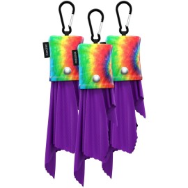 Microfiber Cloth & Glasses Wipes (3 Pack) Lens & Glasses Cleaning Cloth - Eyeglass Cleaner - Camera Lenses & Gadget Delicate Screens - Tie Dye