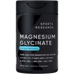 Sports Research Magnesium Glycinate - Suports Restful Sleep & Enzymatic Processes - 160 mg Chelated Magnesium - Liquid Softgel - 120 Count