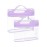BAGSMART TSA Approved Toiletry Bag, 2 Pack Clear Makeup Cosmetic Bag Organizer, Quart Size Travel Bag for Toiletries, Carry-on Travel Accessories Essentials, Purple-2pcs