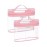BAGSMART TSA Approved Toiletry Bag, 2 Pack Clear Makeup Cosmetic Bag Organizer, Quart Size Travel Bag for Toiletries, Carry-on Travel Accessories Essentials, Pink-2pcs