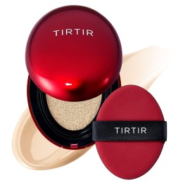 TIRTIR Mask Fit Red Cushion Foundation | Full coverage, Weightless, Skin fit, Satin Glow Finish, Korean Makeup BB Foundation, beauty, Tattoo cover up, Buildable (17W French Vanilla, 0.63 Fl Oz)