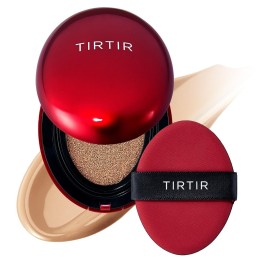 TIRTIR Mask Fit Red Cushion Foundation | Full coverage, Weightless, Skin fit, Satin Glow Finish, Korean Makeup BB Foundation, beauty, Tattoo cover up, Buildable (33N Macchiato / 0.63 Fl Oz)