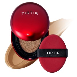 TIRTIR Mask Fit Red Cushion Foundation | Full coverage, Weightless, Skin fit, Satin Glow Finish, Korean Makeup BB Foundation, beauty, Tattoo cover up, Buildable (40N Cinnamon, 0.63 Fl Oz)