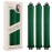 Heatless Hair Curler Rods for Overnight Satin Flexi Curls, Jumbo No-Heat Sleeping Styling Tools for All Hair Types - 3pcs Green