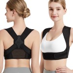 JMPOSE Posture Corrector for Back Support: Adjustable Shoulder Posture Brace for Men and Women (Black, Large/X-Large)