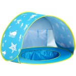 Monobeach Baby Beach Tent Ocean Pop Up Portable Shade Pool UPF50+ UV Protection Sun Shelter for Infant with Easy Set Up Canopy