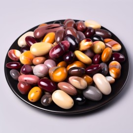 SigMntun Polished Mookaite Jasper Crystals - 72 Pcs, 0.5 10 oz, Handpicked Tumbled Gemstones Rocks, Pebbles for Reiki, Chakra, Healing Home Decor