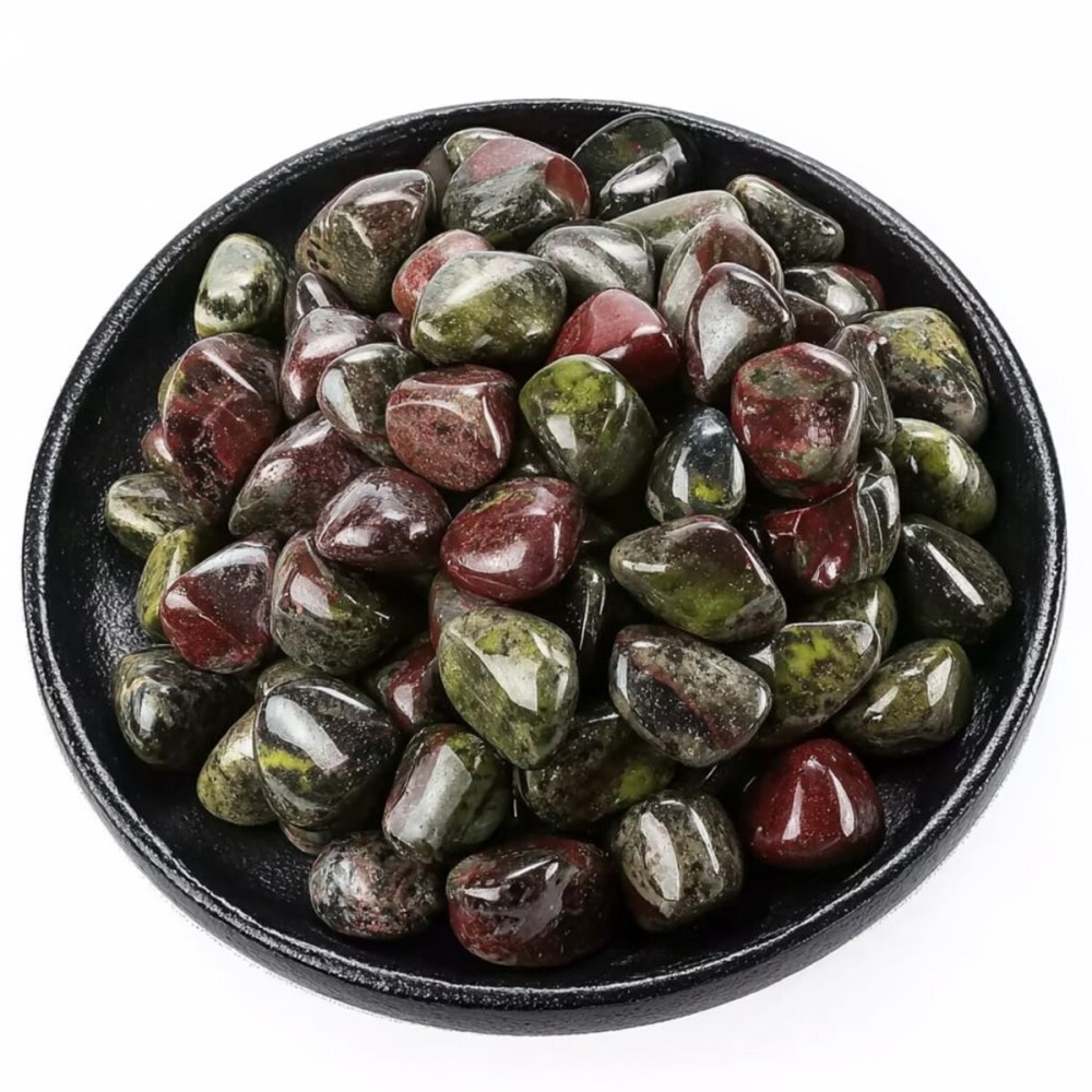 SigMntun Polished Dragon Blood Jasper Crystals - 72 Pcs, 0.5 10 oz Handpicked Natural Tumbled Gemstones Rocks, Pebbles for Reiki, Chakra, Healing Home Decor