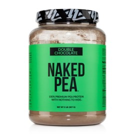 NAKED Pea - Double Chocolate Protein from US & Canadian Farms, Organic Cocoa, Organic Coconut Sugar - No GMO, No Soy, and Gluten Free, Aid Growth and Recovery - 21 Servings