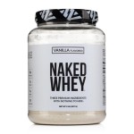 NAKED Whey Vanilla Protein Powder - Only 3 Ingredients - Grass Fed Whey Protein Powder, Vanilla Flavor, and Organic Coconut Sugar, No GMO, No Soy, and Gluten Free - 24 Servings