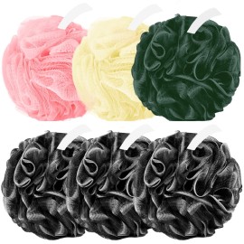 Amazerbst loofah,6 Pack Shower loofah loofah Sponge,Bath Sponge Body Scrubber for Women and Men