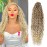 Goddess Locs Crochet Hair 22Inch Boho Faux Locs With Curly Ends 6Packs Pre-looped Crochet Hair Blonde River Hippie Bohemian Crochet Loc for Black Women(27/613, 22inch)