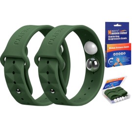 MEIYYJ Morning Sickness Relief Wristbands Motion Sickness Bands for Adults Sea Sickness Wristbands for Cruise Travel Nausea Relief of Headaches, Insomnia, Anxiety and Queasinesss-Dark Green