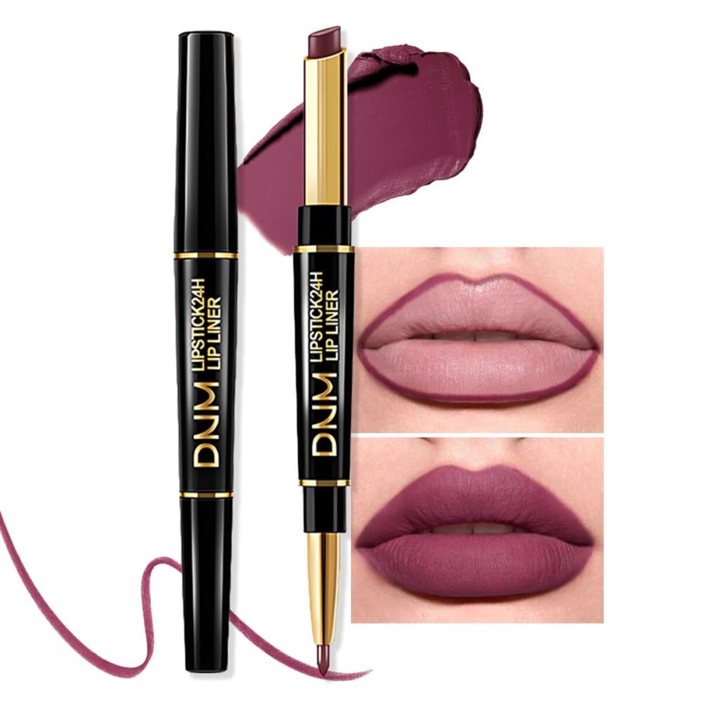 evpct 1Pcs More Berry Lip Liner and Lipstick Set Kit for Women, Matte Lips Kit with Lip Liner Lip Stains Long Lasting Waterproof 24 Hour Lipstick and Lip Liners Combo Lipliners Pencil 29