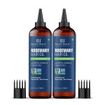 Botanic Hearth 100% Pure Rosemary Oil For Hair Growth | Infused with Biotin, Jojoba & Castor Oil | Hair Oil Repairs Dry Damaged Hair, Strengthening, Healthier - Hair Tonic, 6.7 fl oz - Pack of 2