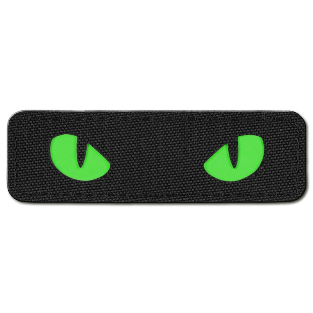 M-Tac Cat Eyes - Glow in The Dark - Morale Patches Tactical Patch Military Combat Hook Fasteners (Black/Green/GID)