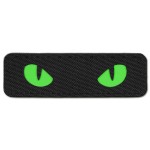 M-Tac Cat Eyes - Glow in The Dark - Morale Patches Tactical Patch Military Combat Hook Fasteners (Black/Green/GID)