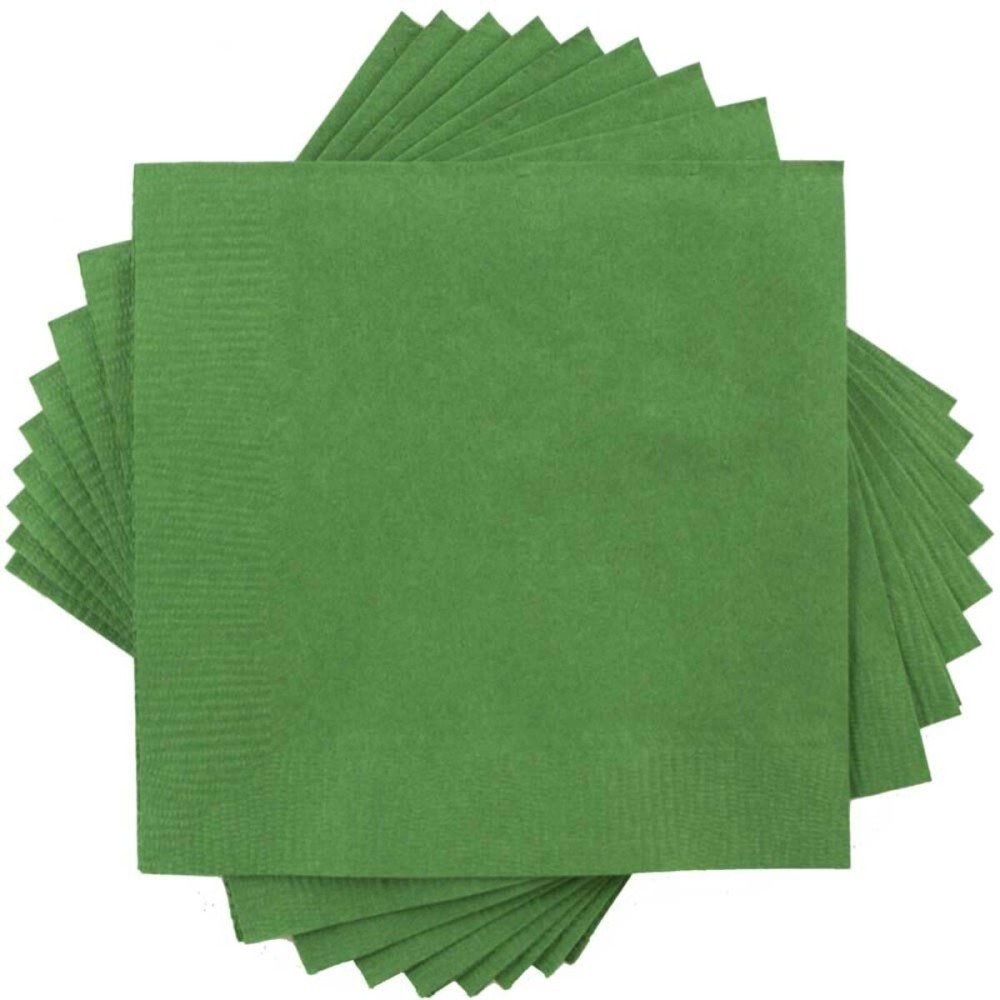 JAM PAPER Small Beverage Napkins - 5 x 5 - Yellow - 40/Pack