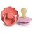 FRIGG Daisy Natural Rubber Baby Pacifier | Made in Denmark | BPA-Free (Poppy/Lupine, Size 1) 2-Pack