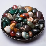 SigMntun Polished Ocean Jasper Crystal Stone Set - 72 Pcs, 0.5 10 oz Handpicked Natural Tumbled Gemstones Rocks, Pebbles for Reiki, Chakra, Healing, Home Decor