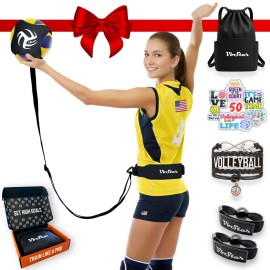 VbStar Volleyball Training Equipment Aid - Practice Your Serving, Setting & Spiking with Ease, Great Solo Serve & Spike Trainer for Beginners & Pro, Perfect Volleyball Gift (Single)
